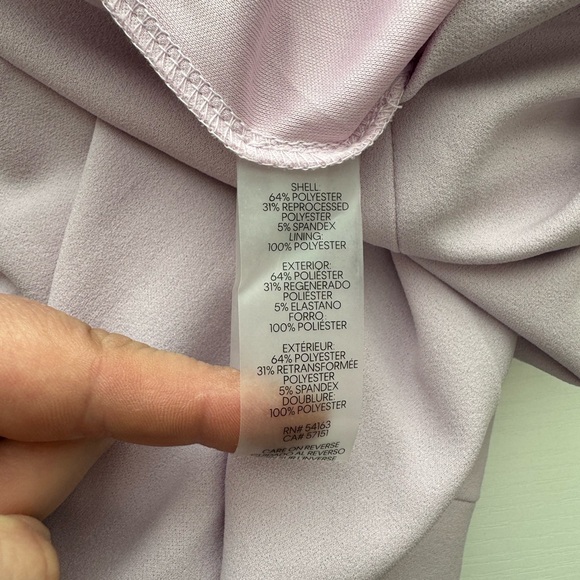 Calvin Klein Lavender Flutter Sleeve Sheath Dress Size 6 NWT - Picture 6 of 7